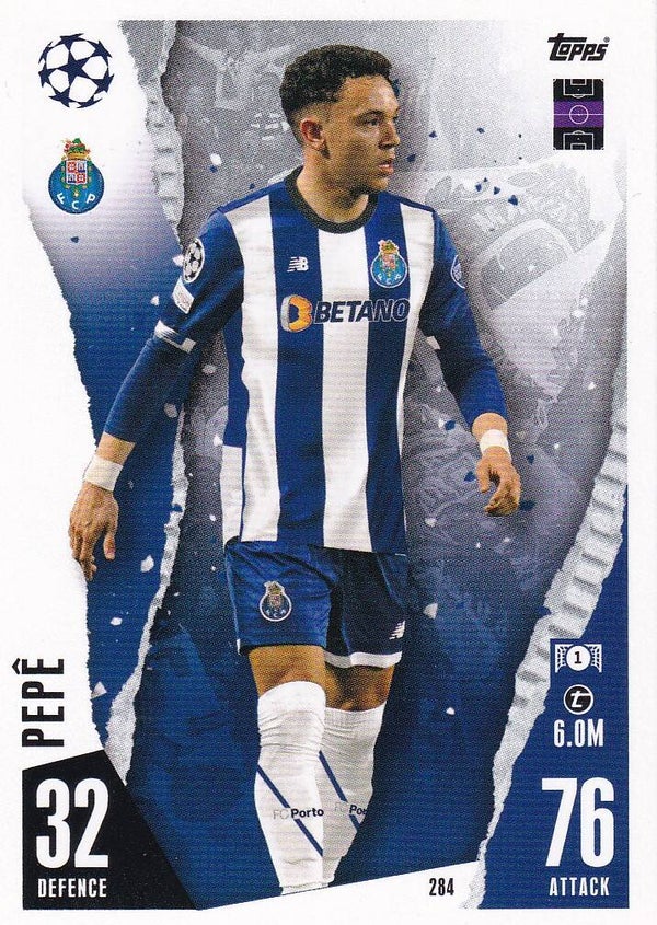 Pepe / FC Porto / Topps Champions League 2023 / Basis Karte / Nr. 284
