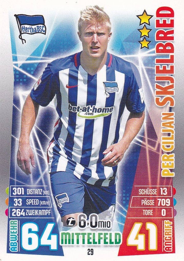 Per Ciljan Skjelbred / Hertha BSC Berlin / Topps Match Attax 2015 / Basis Karte / Nr. 29