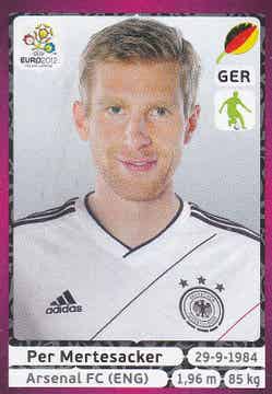 Per Mertesacker / Deutschland / Panini EM 2012 / Basis PBild Nr. 233