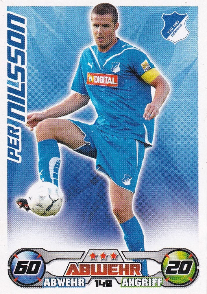 Per Nilsson / TSG Hoffenheim / Topps Match Attax 2009 / Basis Karte / Nr. 149