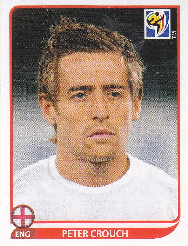 Peter Crouch / England / Panini WM 2010 / Basis Bild / Nr. 200