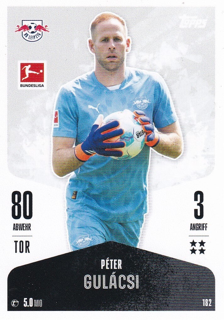 Peter Gulacsi / RB Leipzig / Topps Match Attax 2024 / Basis Karte / Nr. 182