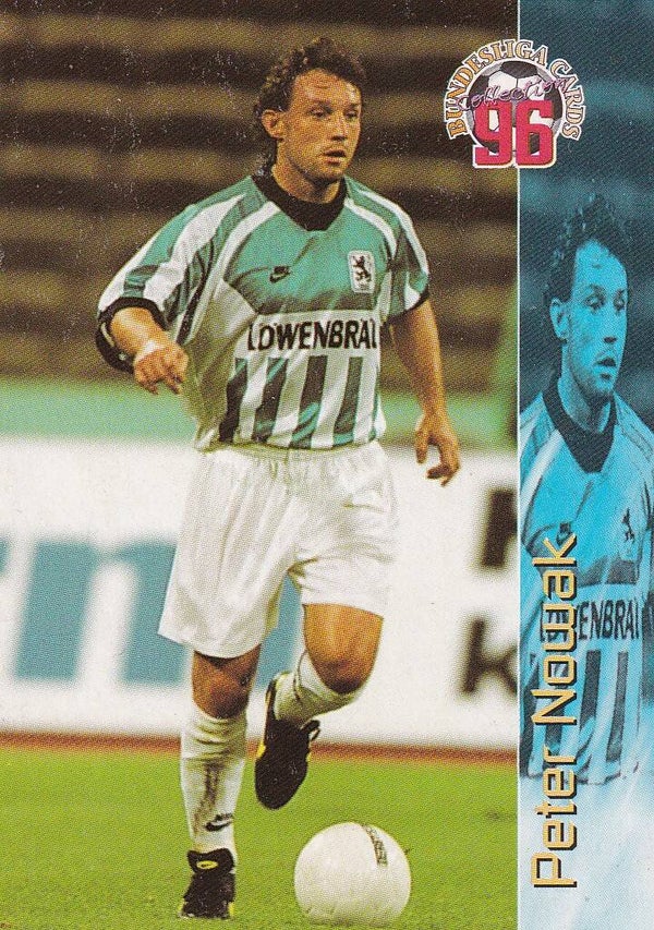 Peter Nowak / TSV 1860 München / Panini Bundesliga 1996 / Basis Karte / Nr. 163