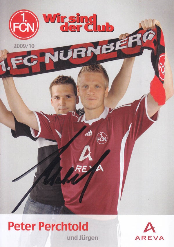 Peter Perchtold / 1.FC Nürnberg / Autogrammkarte 2009
