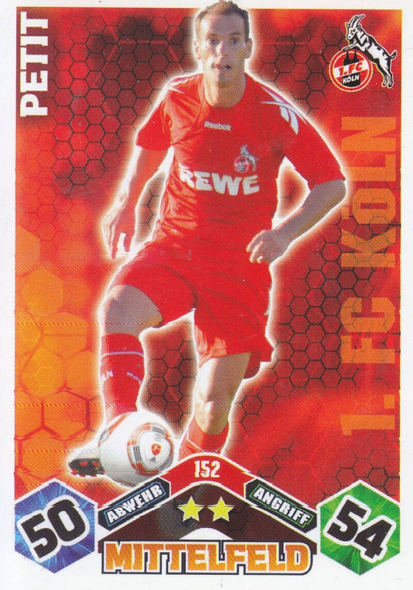 Petit - 1.FC Köln - Topps Match Attax 2010 - Basis Karte - Nr. 152