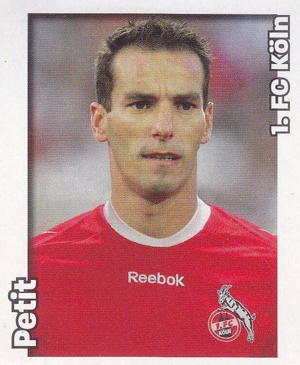Petit / 1.FC Köln / Panini Bundesliga 2008 / Basis Bild / Nr.321