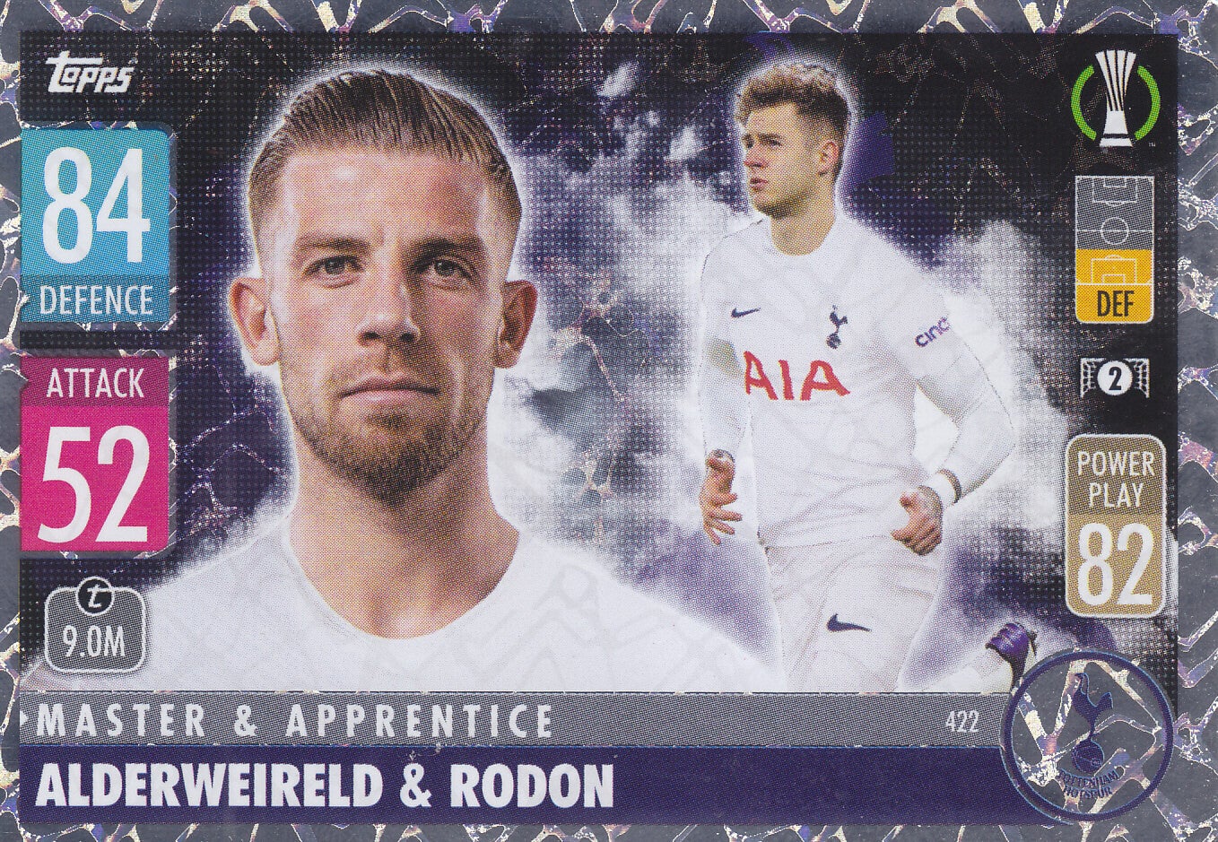 Alderweireld & Rodon / Tottenham Hotspur / Topps Ch. League 2021 / Master & Apprentice / Nr.422