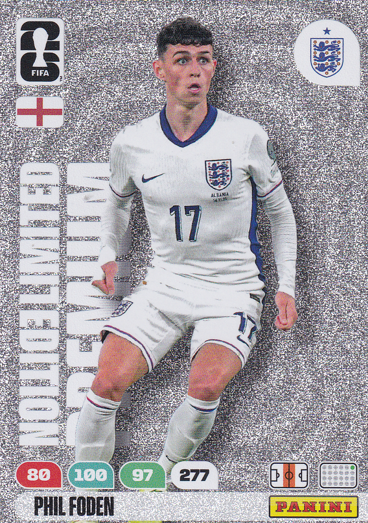 Phil Foden - England - Panini WM 2026 - Limited Premium Silber - Nr. LEP-PF
