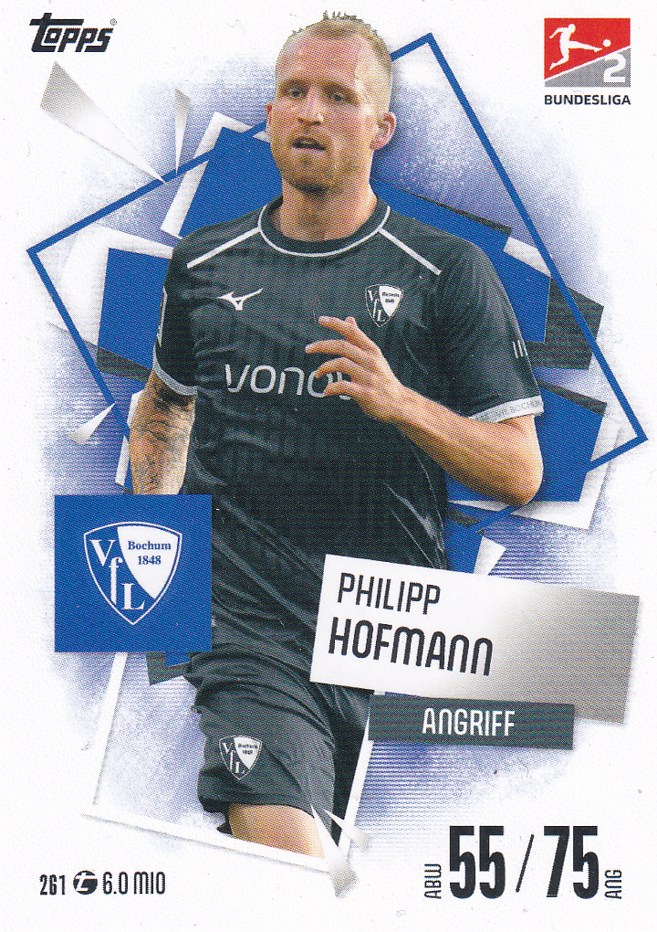 Philipp Hofmann - VFL Bochum - Topps Match Attax 2025 - Basis Karte - Nr. 261