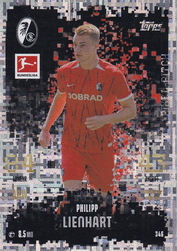 Philipp Lienhart / SC Freiburg / Topps Match Attax 2024 / Black Pixel Pitch / Nr. 346