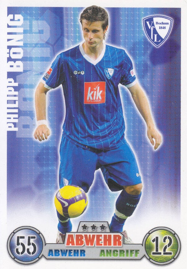 Philipp Bönig / VFL Bochum / Topps Match Attax 2008 / Basis Karte / Nr.43