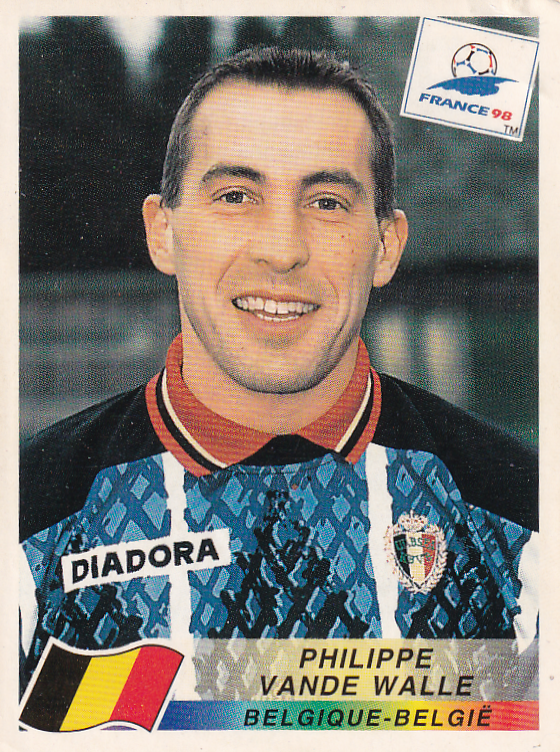 Philippe Vande Walle - Belgien - Panini WM 1998 - Basis Bild - Nr. 334