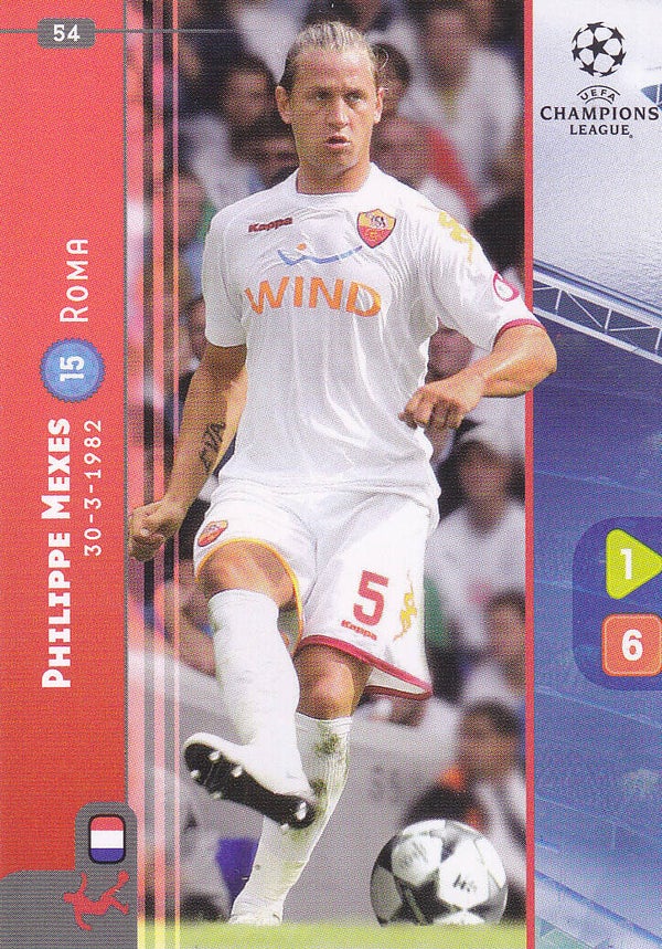 Philippe Mexes / AS Rom / Panini Champions League 2008 / Basis Karte / Nr.54