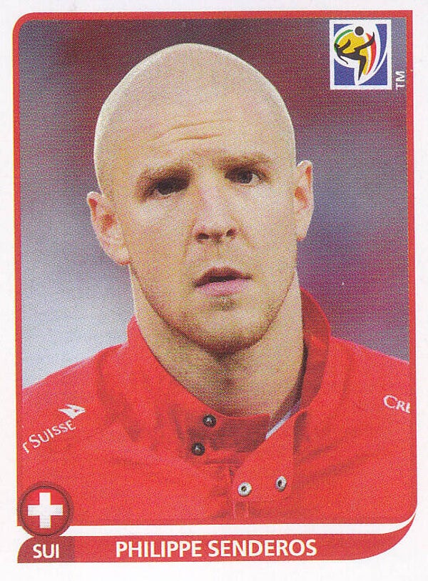 Phiilippe Senderos / Schweiz / Panini WM 2010 / Basis Bild / Nr. 588