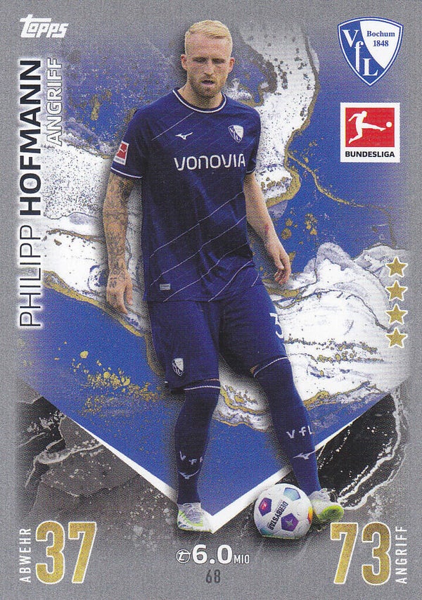Philipp Hofmann / VFL Bochum / Topps Match Attax 2023 / Basis Karte / Nr.68