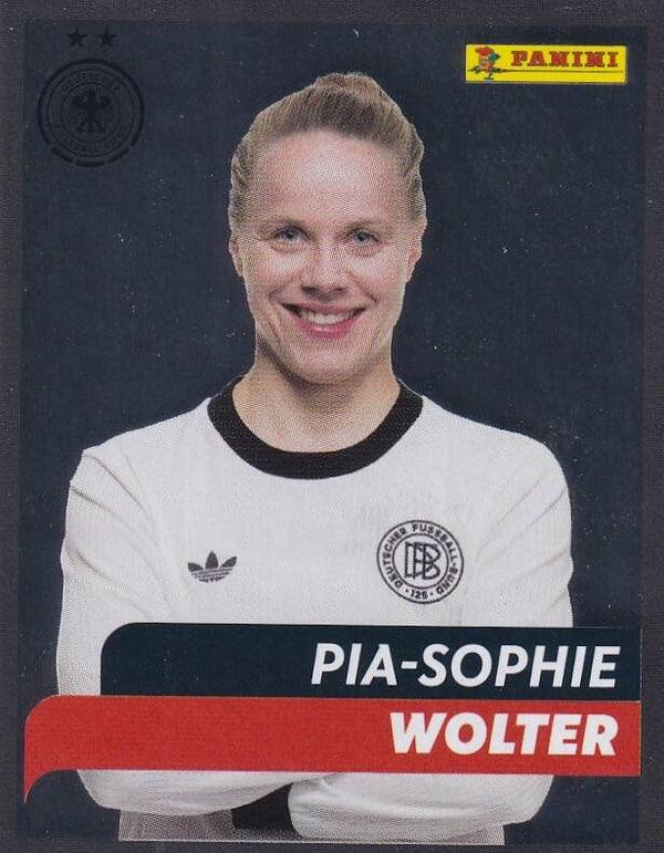 Pia-Sophie Wolter - Deutschland - Panini DFB 2005 - Fußball Weltgeschichte - Glitzer - Nr. 127