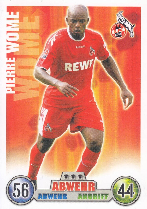 Pierre Wome / 1.FC Köln / Topps Match Attax 2008 / Basis Karte / Nr.204
