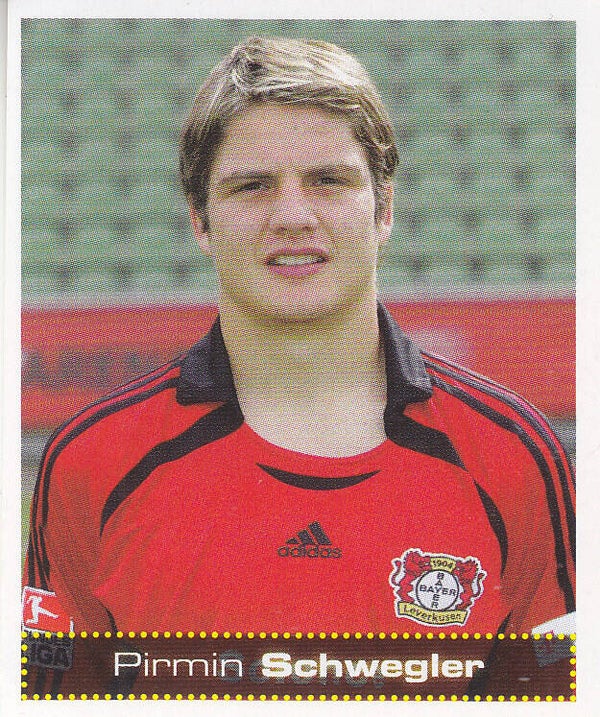 Pirmin Schwegler / Bayer Leverkusen / Panini Bundesliga 2007 / Basis Bild / Nr.327