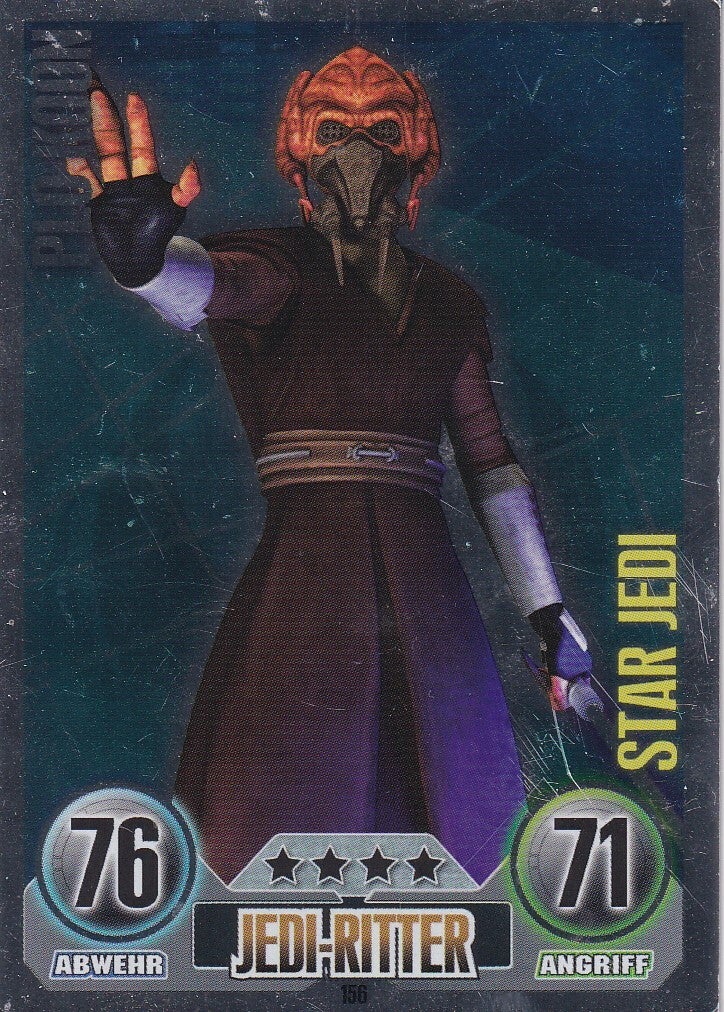 Plo Koon / Topps Star Wars Force Attax 2010 / Star Jedi / Die Republik / Nr. FA 156
