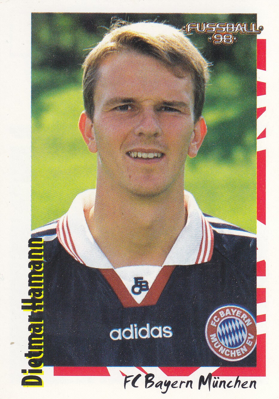 Dietmar Hamann - FC Bayern München - Panini Bundesliga 1998 - Basis Bild - Nr. 21