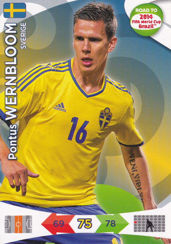 Pontus Wernbloom - Schweden - Panini WM 2014 - Road to Fifa World Cup Brazil - Nr.170