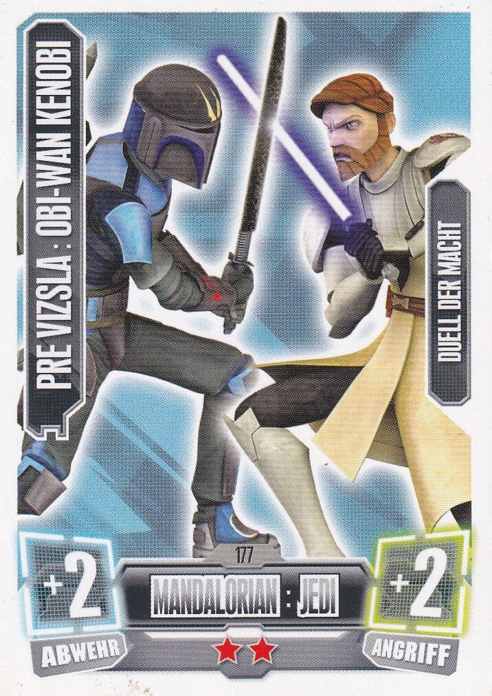 Pre Vizsla : Obi-Wan Kenobi / Star Wars Force Attax 2011 / Mandalorian Jedi / Nr. 177