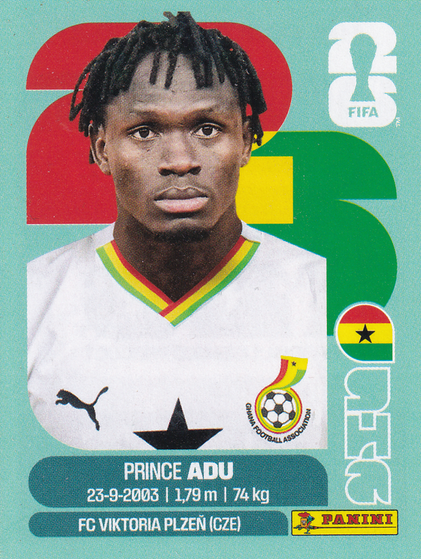 Prince Adu - Ghana - Panini WM 2026 - Update - GHA19a