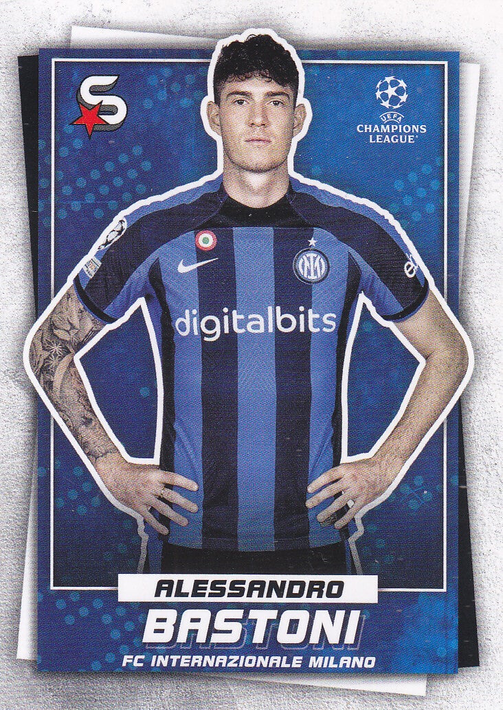 Alessandro Bastoni / Inter Mailand / Topps Super Stars 2022 / Basis Karte / Nr.76