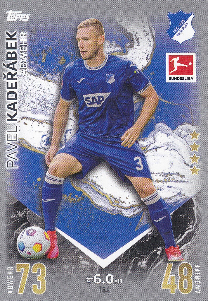 Pavel Kaderabek / TSG Hoffenheim / Topps Match Attax 2023 / Basis Karte / Nr.184
