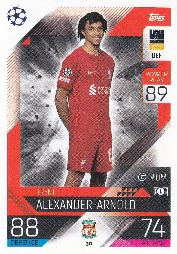 Trent Alexander-Arnold / FC Liverpool / Topps Champions League 2022 / Basis Karte / Nr. 30