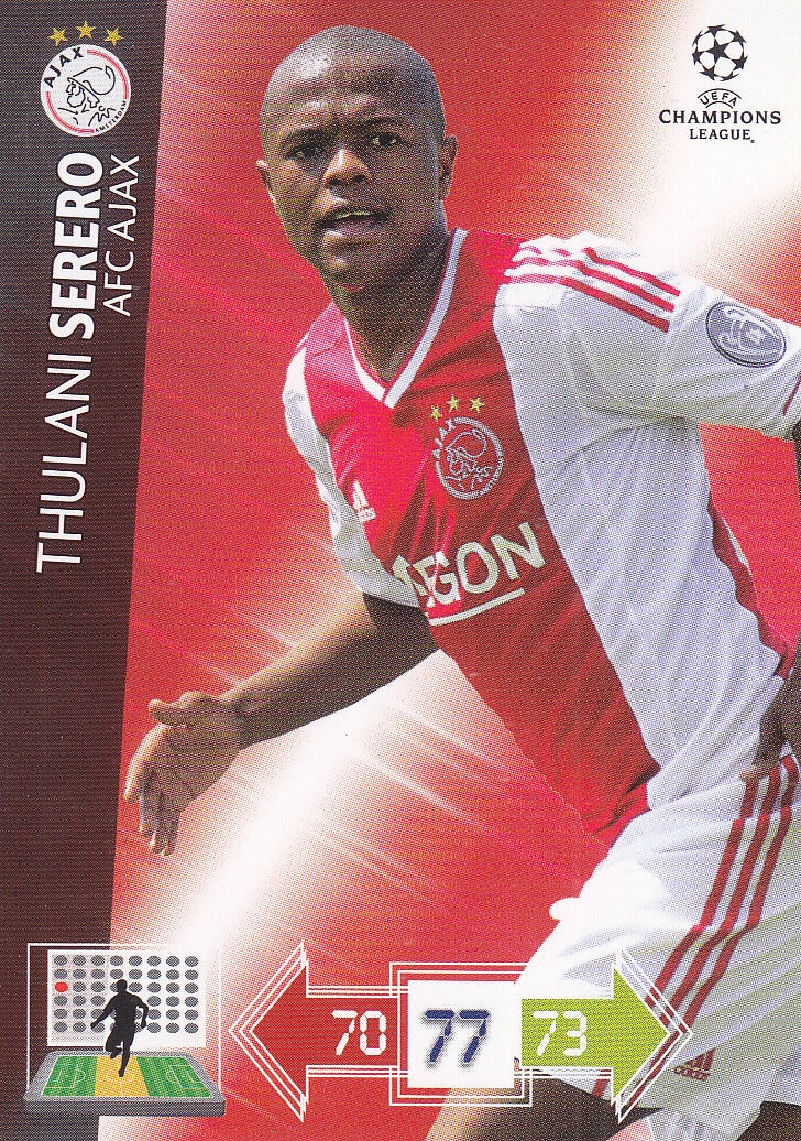 Thulani Serero / Ajax Amsterdam / Panini Champions League 2012 / Basis Karte / Nr.4