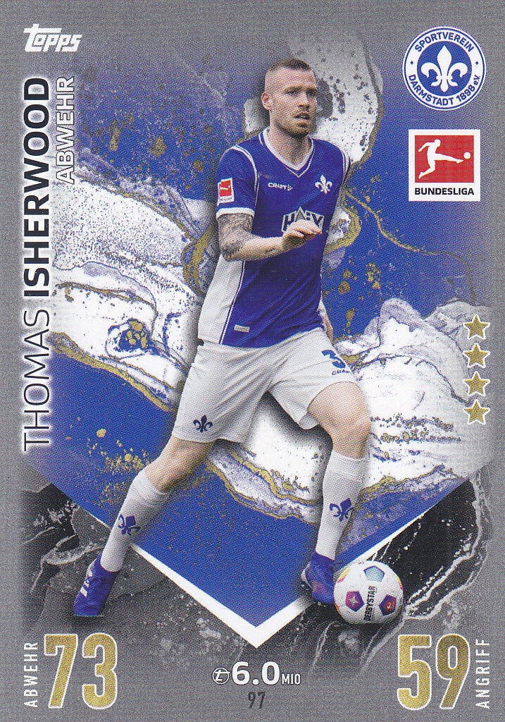 Thomas Isherwood SV Darmstadt 98 Basis Bild Nr.97