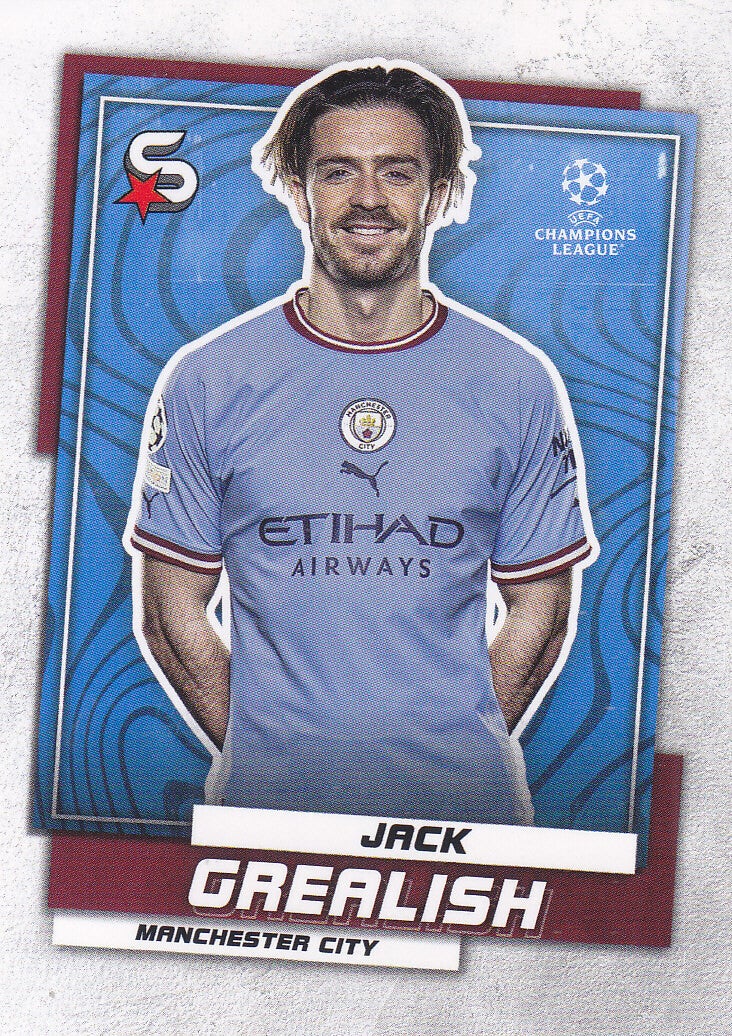 Jack Grealish / Manchester City / Topps Super Stars 2022 / Basis Karte / Nr. 6