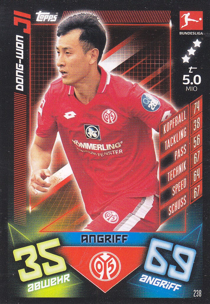 Dong-Won Ji 1.FSV Mainz 05 Basis Karte Nr.238