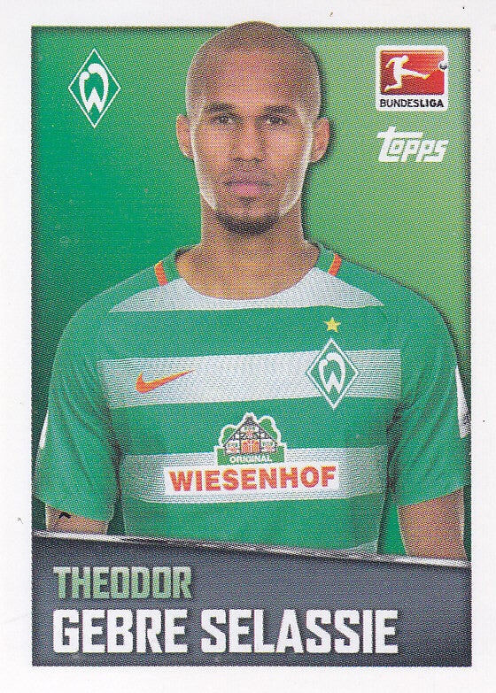 Theodor Gebre Selassie - SV Werder Bremen - Topps Bundesliga 2016 - Basis Bild - Nr. 54