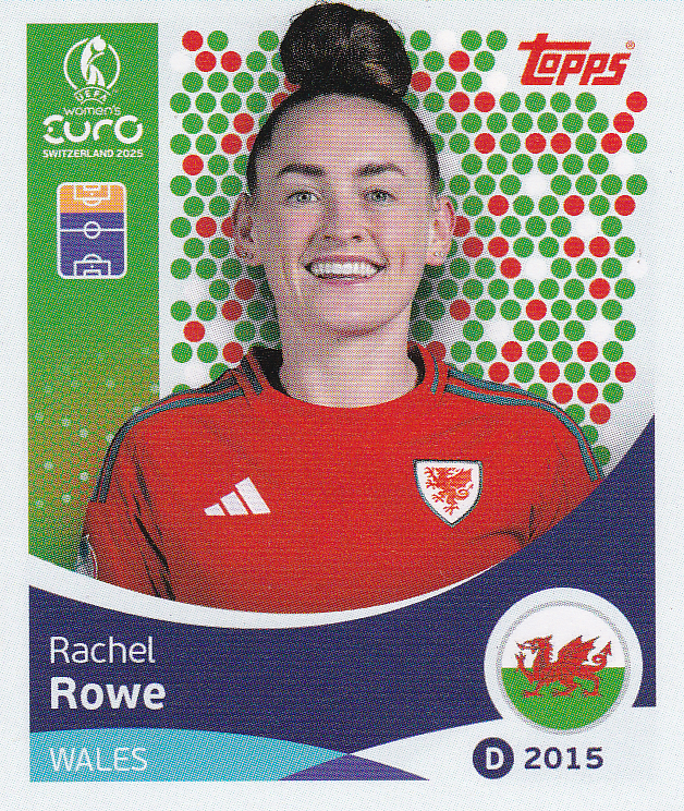 Rachel Rowe - Wales - Topps Frauen EM 2025 - Basis Bild - Nr. 284