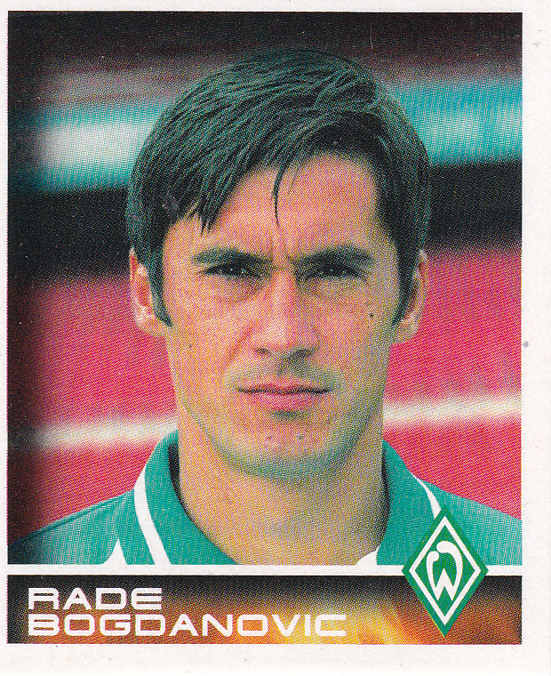 Rade Bogdanovic - SV Werder Bremen - Panini Bundesliga 2001 - Basis Bild - Nr. 80