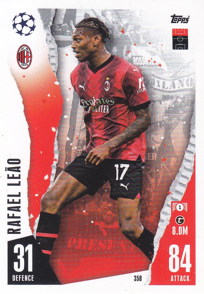 Rafael Leäo / AC Mailand / Topps Champions League 2023 / Basis Karte / Nr. 350