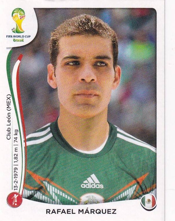 Rafael Marquez - Mexico - Panini Fussball WM 2014 - Basis Bild - Nr. 73