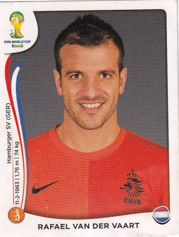 Rafael van der Vaart - Holland - Panini WM 2014 - Basis Bild - Nr. 138