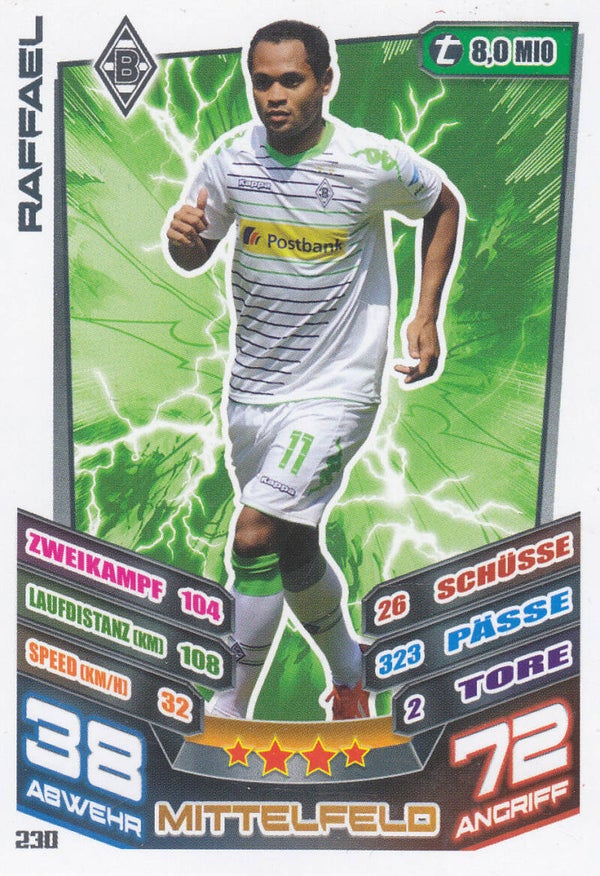 Raffael / Borussia Mönchengladbach / Topps Match Attax 2013 / Basis Karte / Nr. 230