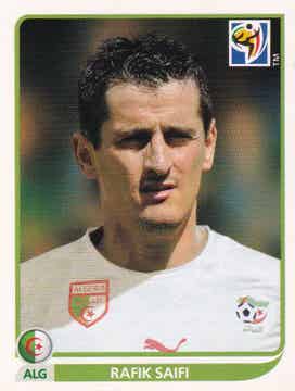 Rafik Saifi / Algerien / Panini WM 2010 / Basis Bild / Nr. 237