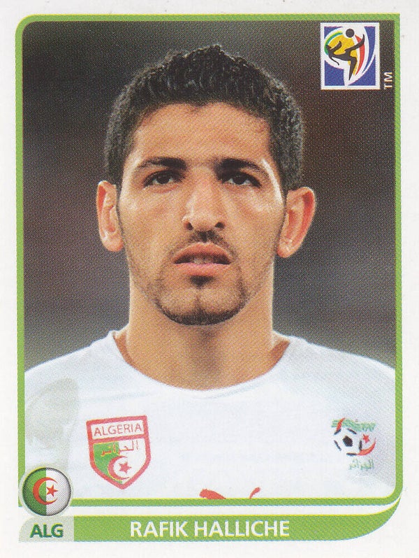 Rafik Halliche / Algerien / Panini WM 2010 / Basis Bild / Nr.227