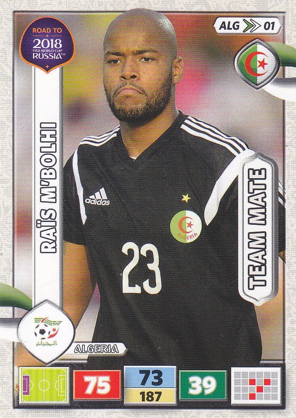 Rais M`Bolhi / Algerien / Panini Road to 2018 Russia /Team Mate / Nr. ALG 01