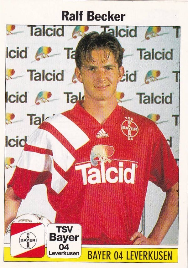Ralf Becker / Bayer 04 Leverkusen / Panini Bundesliga 1995 / Basis Bild / Nr. 100