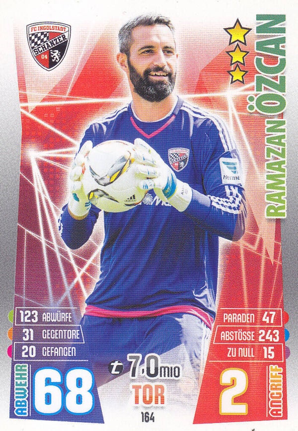 Ramazan Özcan / FC Ingolstadt / Topps Match Attax 2015 / Basis Karte / Nr. 164