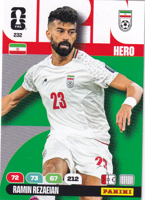Ramin Rezaeian - Iran - Panini WM 2026 - Hero - Nr. 232
