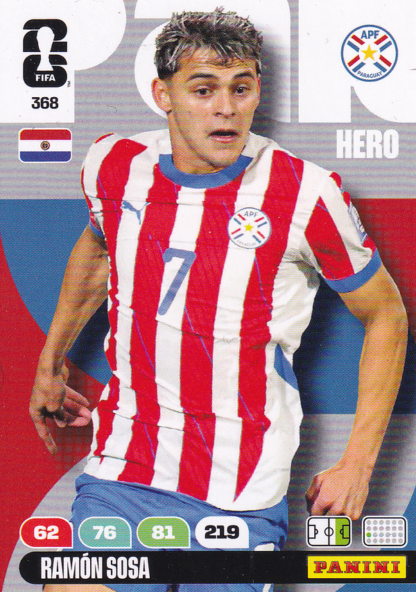 Ramon Sosa - Paraquay - Panini WM 2026 - Hero - Nr. 368
