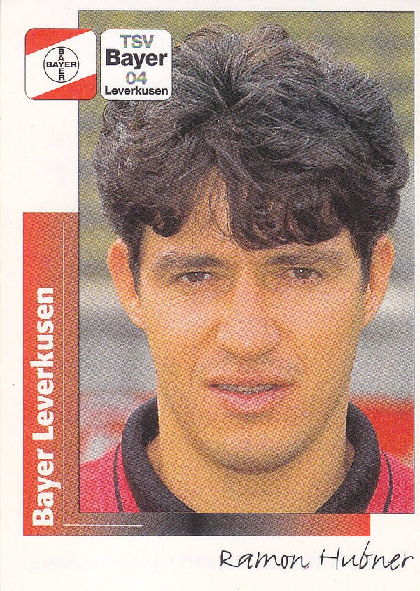 Ramon Hubner / Bayer Leverkusen / Panini Bundesliga 1996 / Basis Bild / Nr. 171