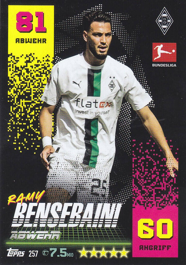 Ramy Bensebaini Borussia Mönchengladbach Basis Bild Nr.257
